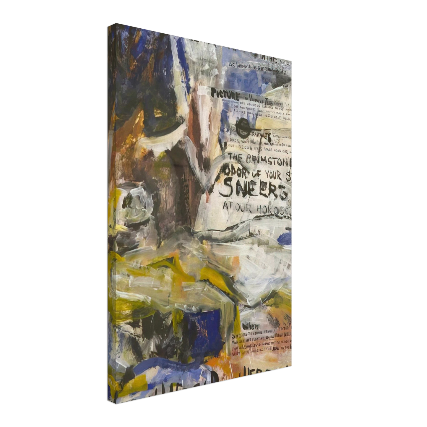 Grace Hartigan - The Oranges, No. 1 Black Crows Canvas - 70x100 cm / 28x40 inches-canvas