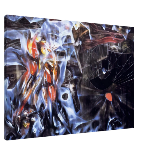 Roberto Matta - DISASTERS OF MYSTICISM Canvas - 20x30 cm / 8x12 inches-canvas