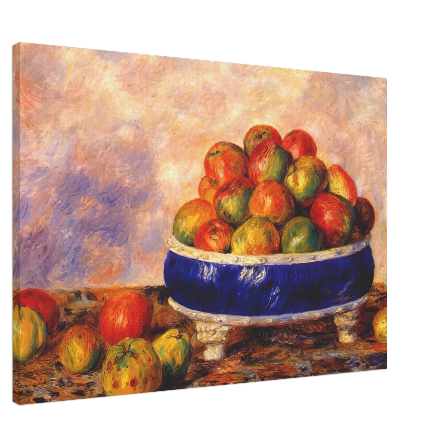 Pierre-Auguste Renoir - Apples in a dish Canvas - 20x30 cm / 8x12 inches-canvas