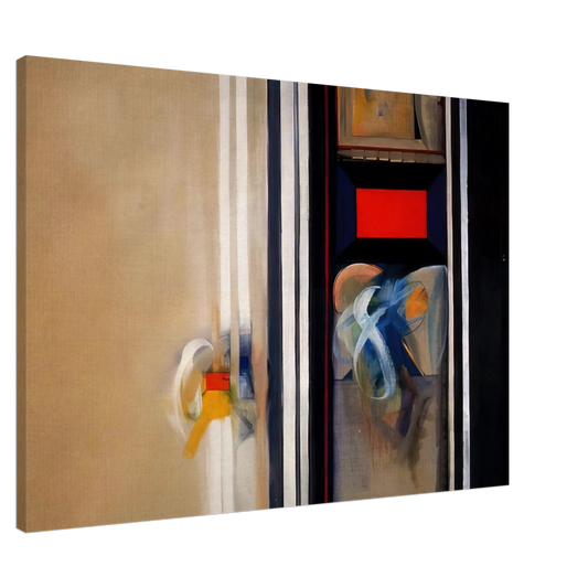 Miriam Schapiro - Treasury - Abstract Expressionism Canvas - 20x30 cm / 8x12 inches-canvas