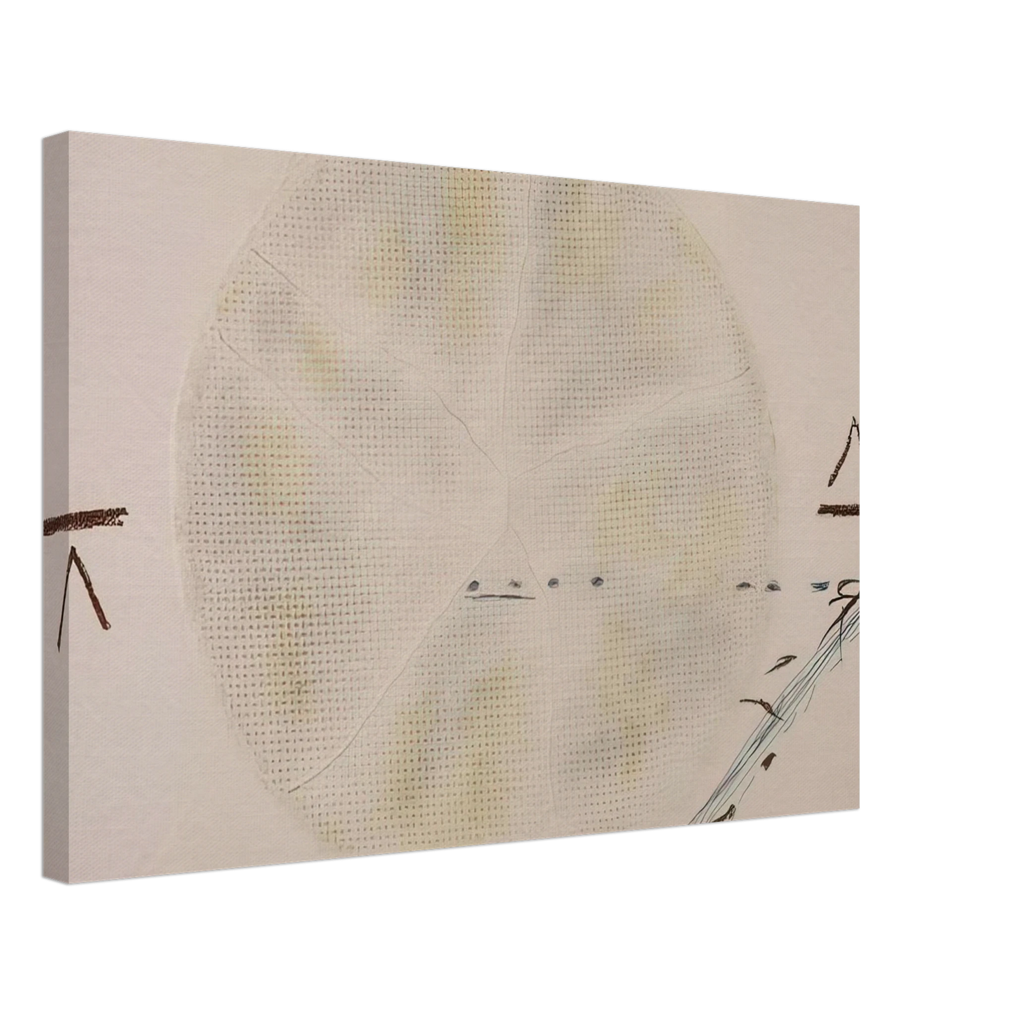 Antoni Tapies - THE SIEVE 1972 Canvas - 70x100 cm / 28x40 inches-canvas