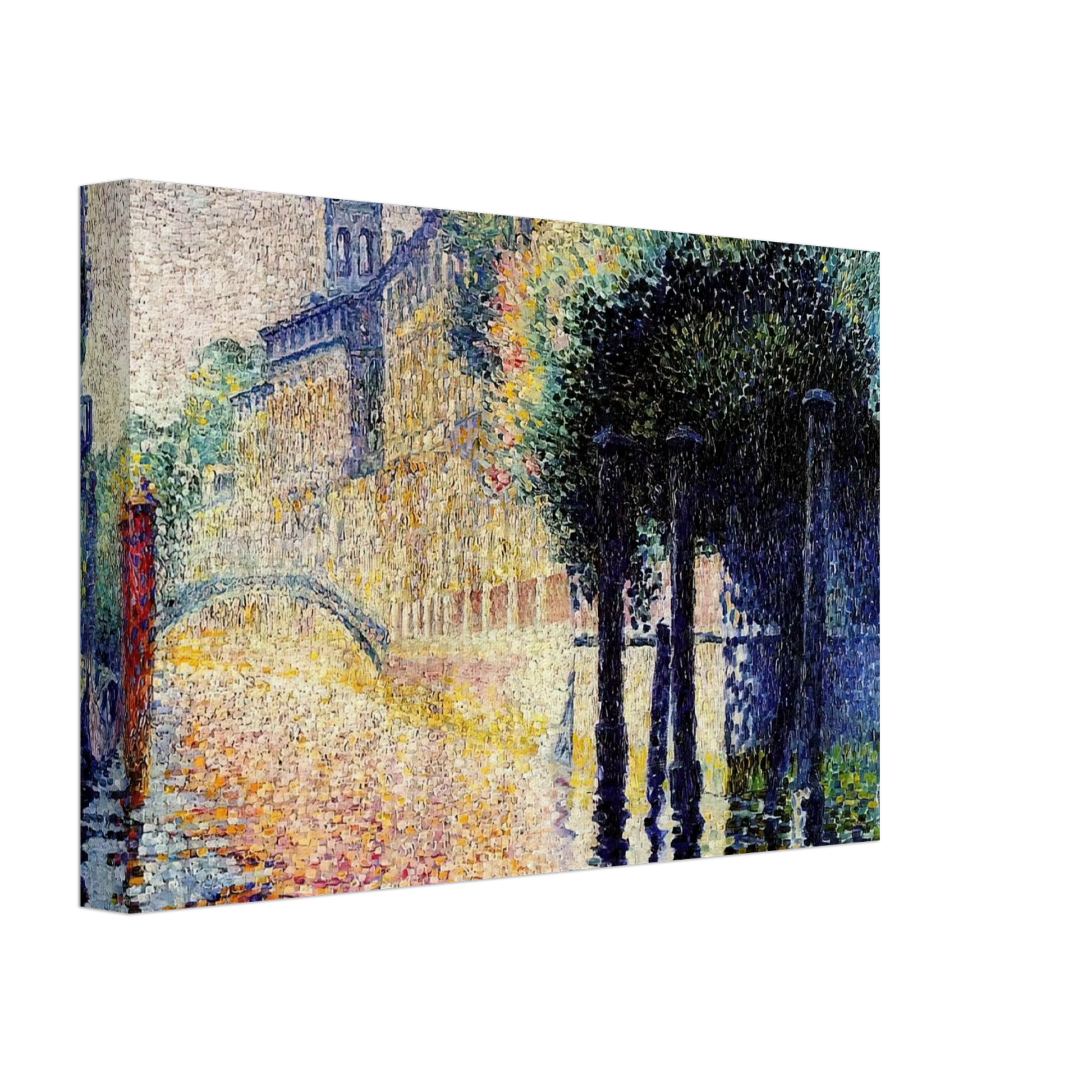 Henri-Edmond Cross - Rio San Trovaso, Venice Canvas - 70x100 cm / 28x40 inches-canvas