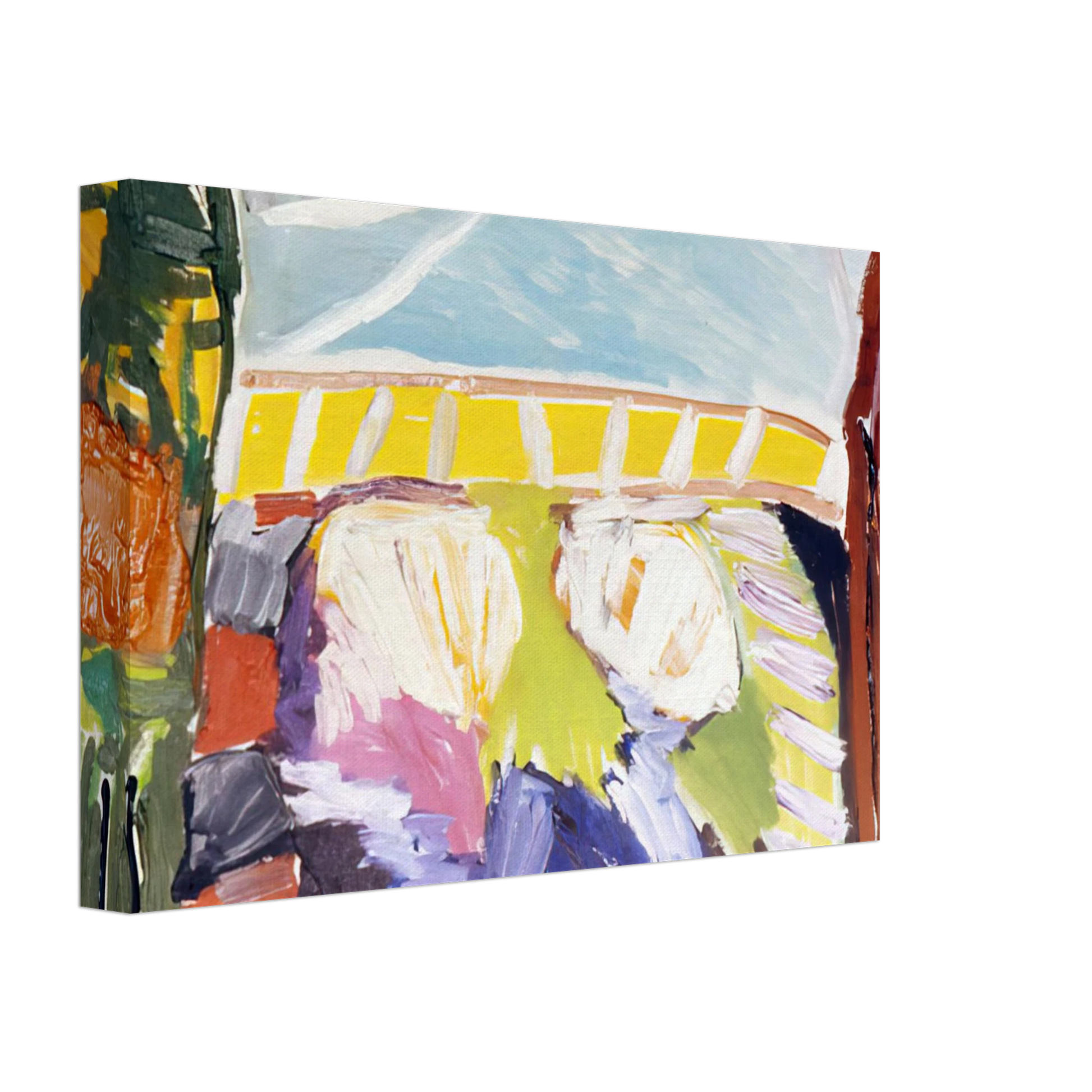 Ronnie Landfield - Taurean Entrance - 1973 Canvas - 70x100 cm / 28x40 inches-canvas