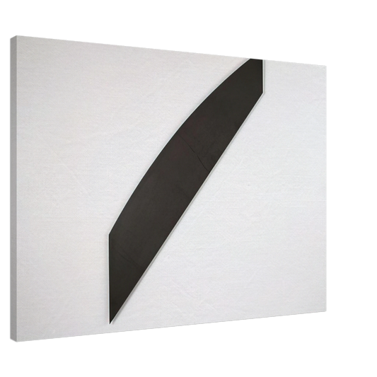 Ellsworth Kelly - Diagonal with Curve IX Canvas - 20x30 cm / 8x12 inches-canvas