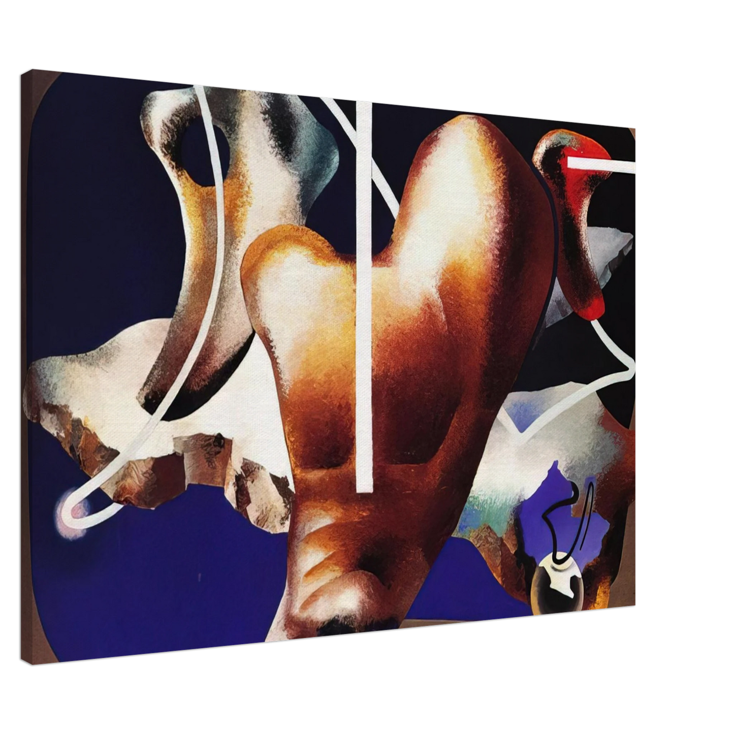 Enrico Prampolini - SUPERAMENTO TERRESTRE 1932 Canvas - 20x30 cm / 8x12 inches-canvas