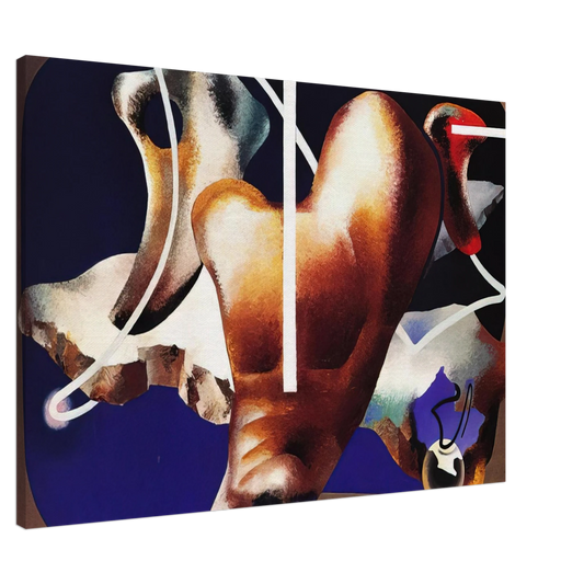 Enrico Prampolini - SUPERAMENTO TERRESTRE 1932 Canvas - 20x30 cm / 8x12 inches-canvas