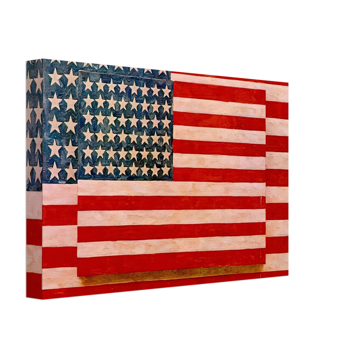 Jasper Johns - THREE FLAGS 1958 Canvas - 40x60 cm / 16x24 inches-canvas