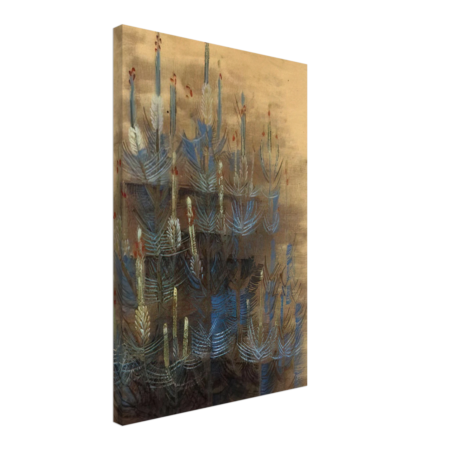 Morris Graves - Young forest pine in bloom - 1947 Canvas - 40x60 cm / 16x24 inches-canvas