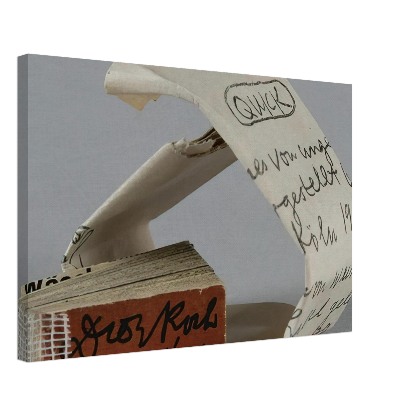 Dieter Roth - Quick - 1965 Canvas - 70x100 cm / 28x40 inches-canvas