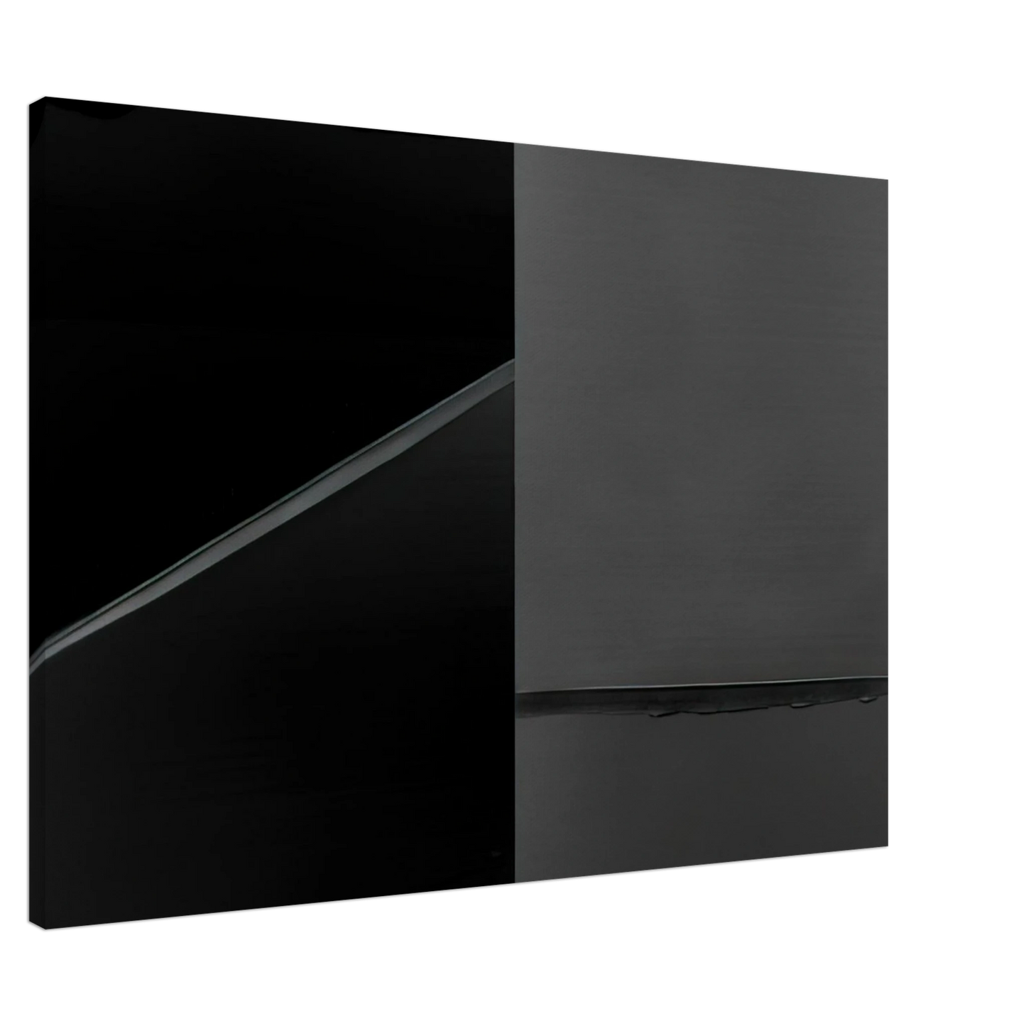 Pierre Soulages - Peinture 222 x 314 cm, 24 fevrier 2008 - 2008 Canvas - 20x30 cm / 8x12 inches-canvas