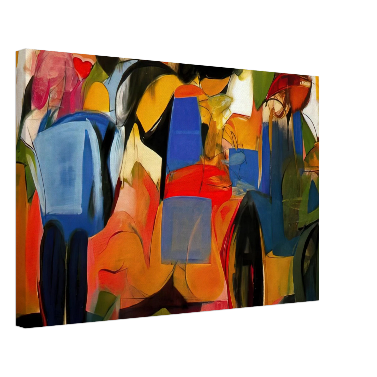 Miriam Schapiro - Facade - Abstract Expressionism Canvas - 70x100 cm / 28x40 inches-canvas