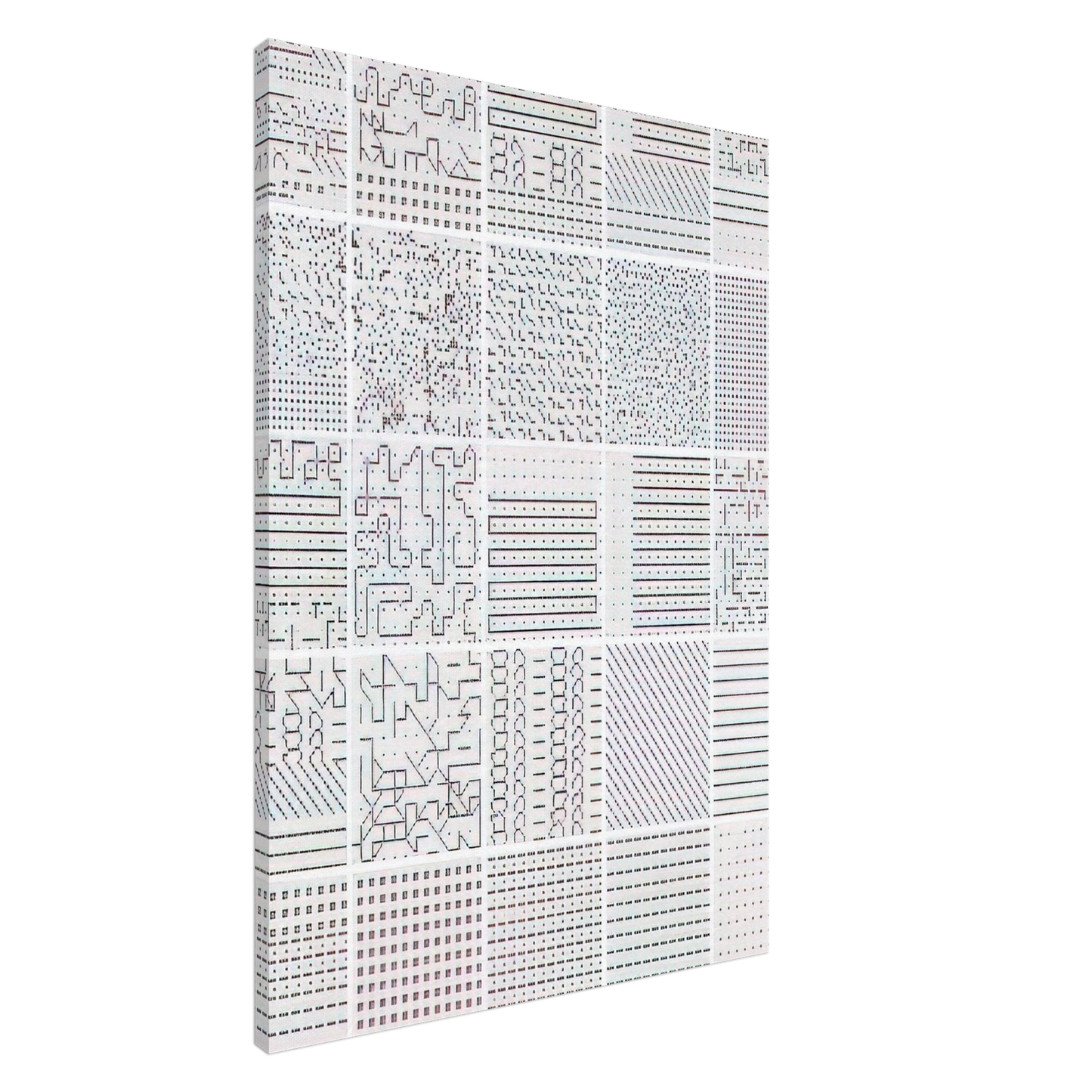 Jennifer Bartlett - Summer - 1972 Canvas - 20x30 cm / 8x12 inches-canvas