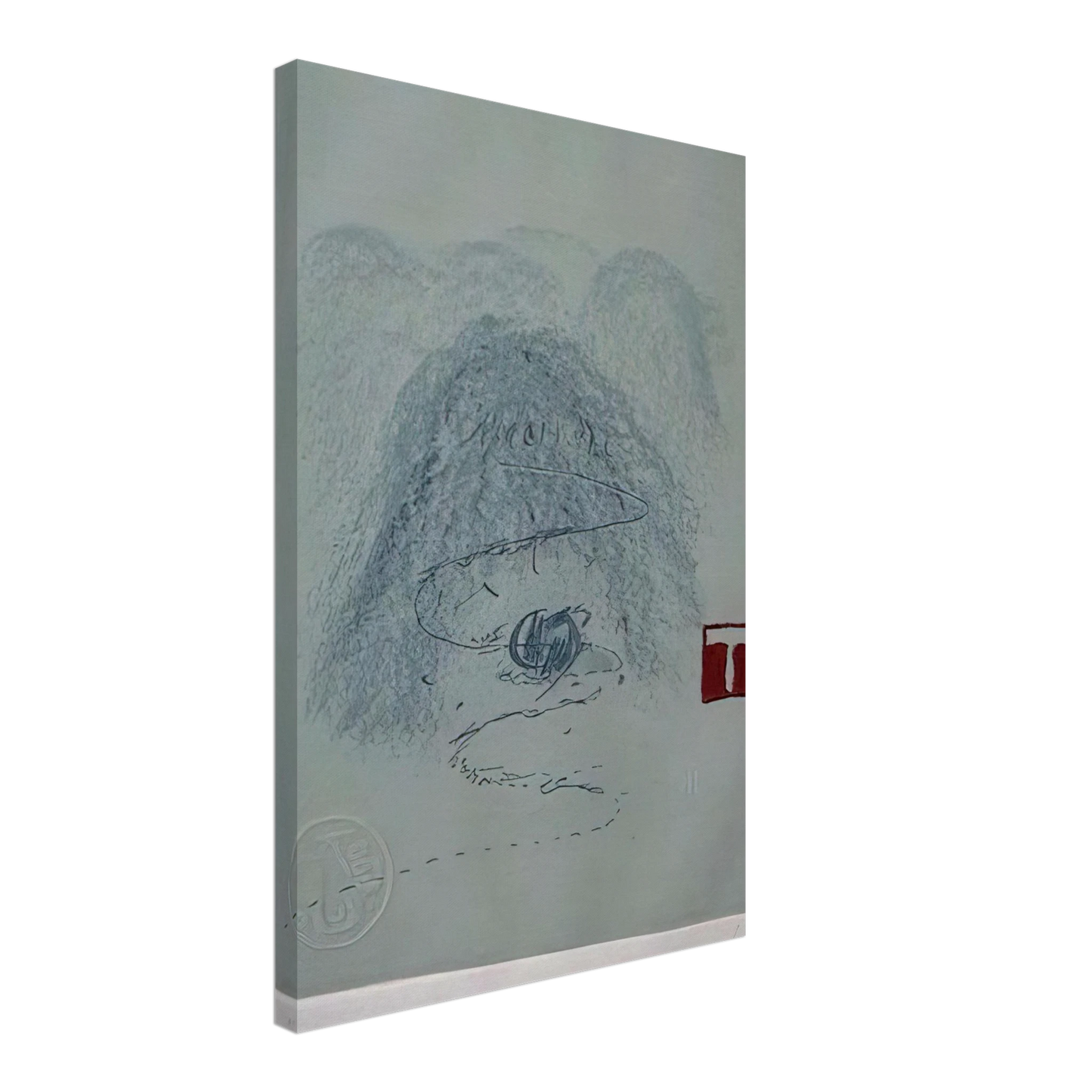 Antoni Tapies - APARICIONS 3 1982 Canvas - 40x60 cm / 16x24 inches-canvas