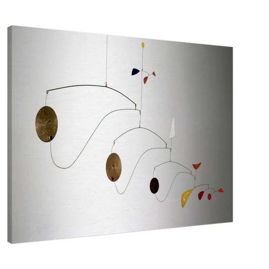 Alexander Calder - TRIPLE GONG 1948 Canvas - 20x30 cm / 8x12 inches-canvas
