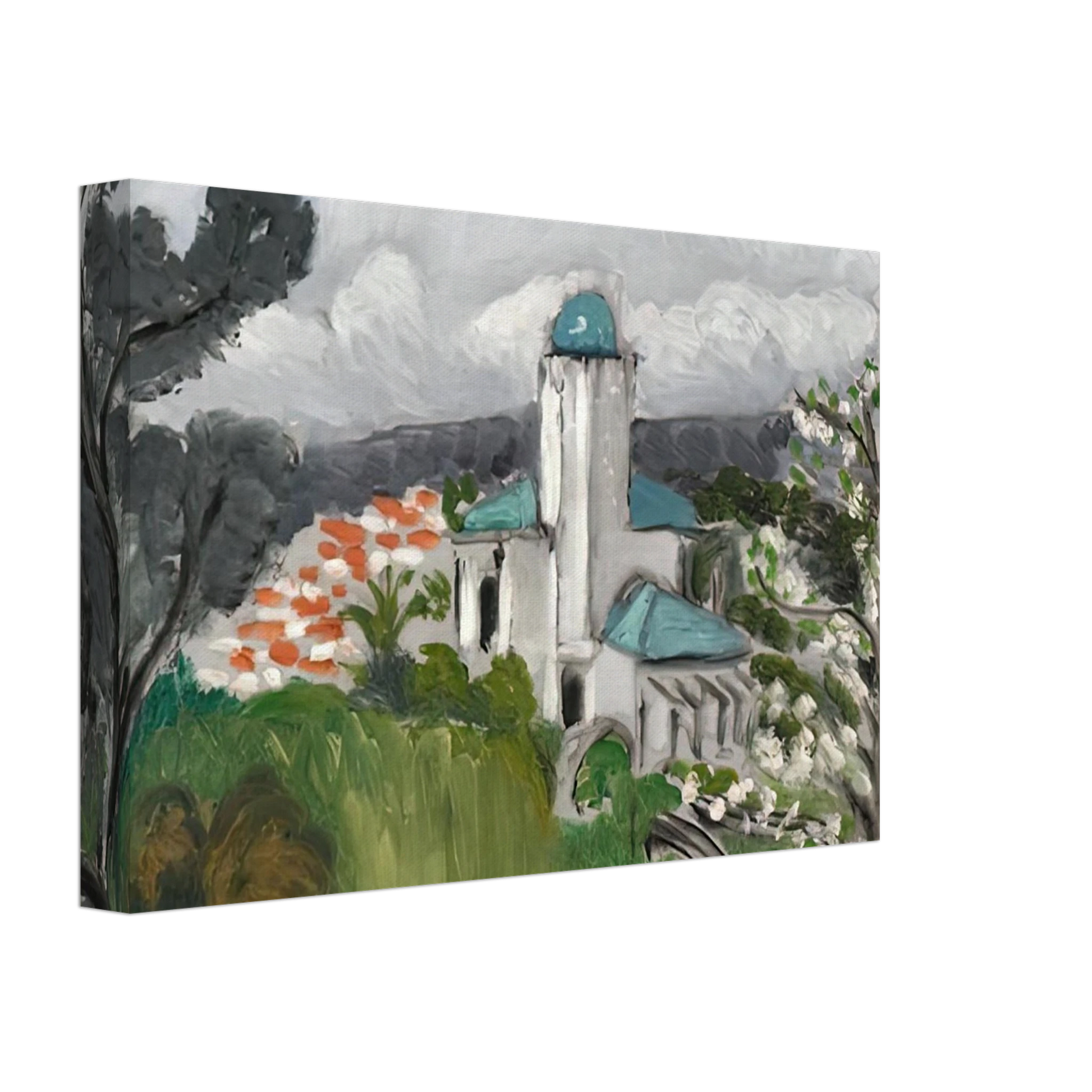 Henri Matisse - LA VILLA BLEUE 1918 Canvas - 40x60 cm / 16x24 inches-canvas