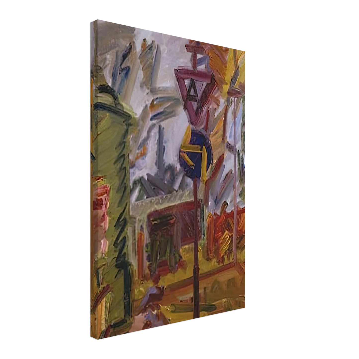 Frank Auerbach - PARK VILLAGE Canvas - 40x60 cm / 16x24 inches-canvas