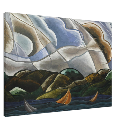 Arthur Dove - Clouds and Water - 1930 Canvas - 20x30 cm / 8x12 inches-canvas