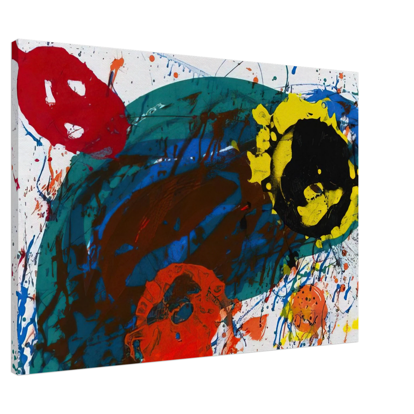Sam Francis - For Thirteen  SFS-335  Canvas - 20x30 cm / 8x12 inches-canvas