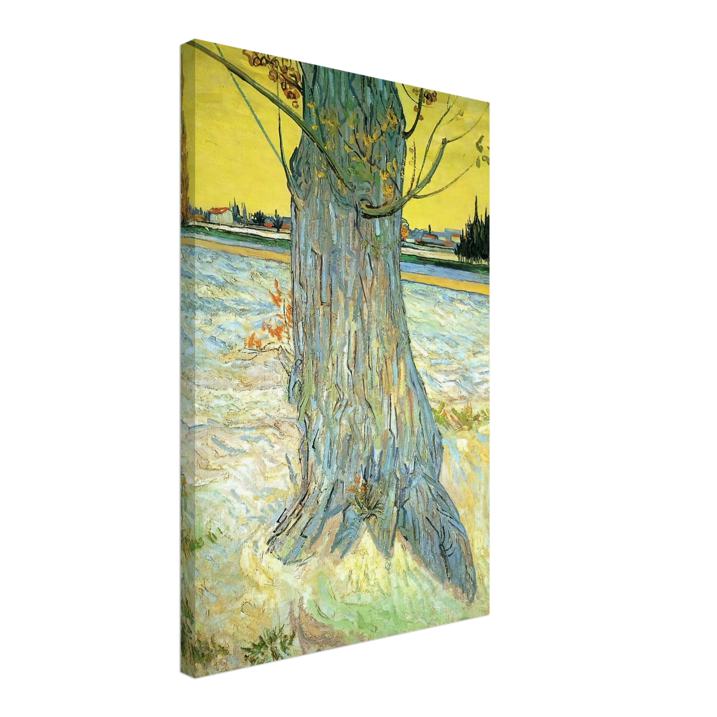 Vincent van Gogh - Trunk of an Old Yew Tree Canvas - 70x100 cm / 28x40 inches-canvas