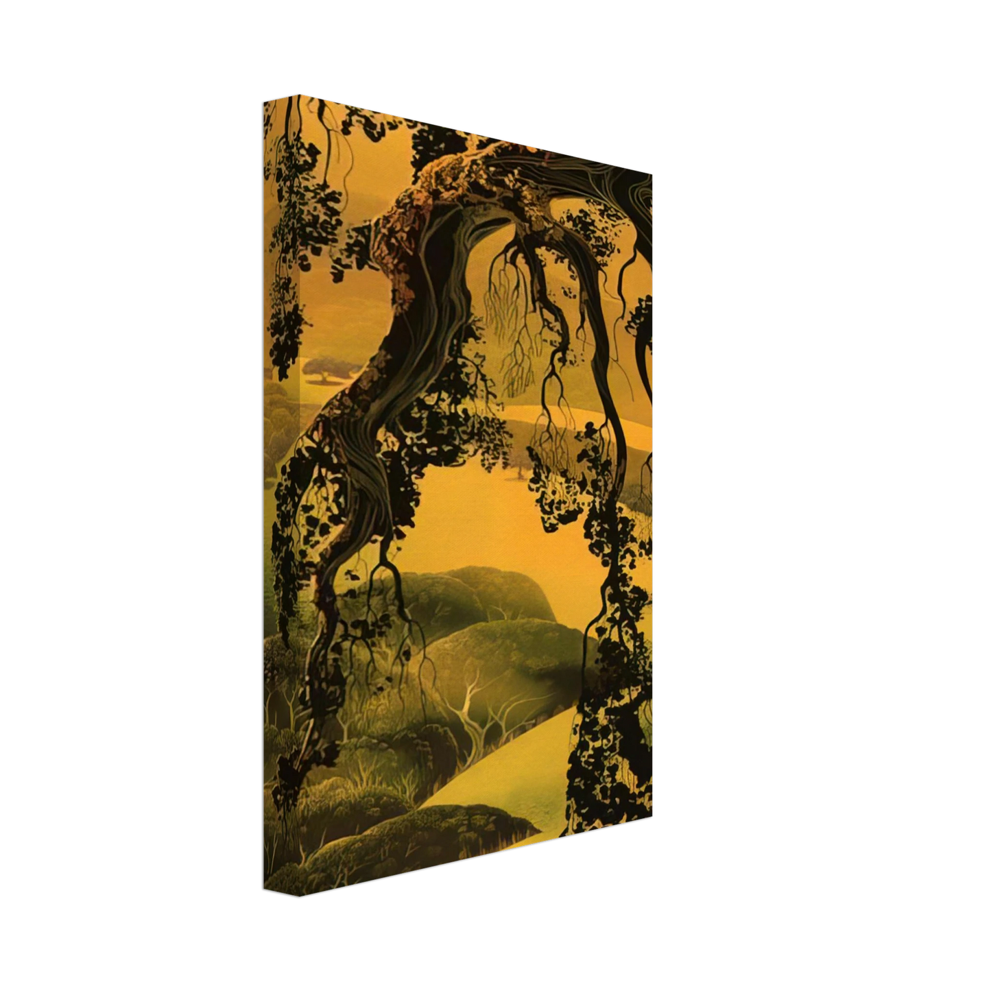 Eyvind Earle - Yorktown Branch Canvas - 40x60 cm / 16x24 inches-canvas