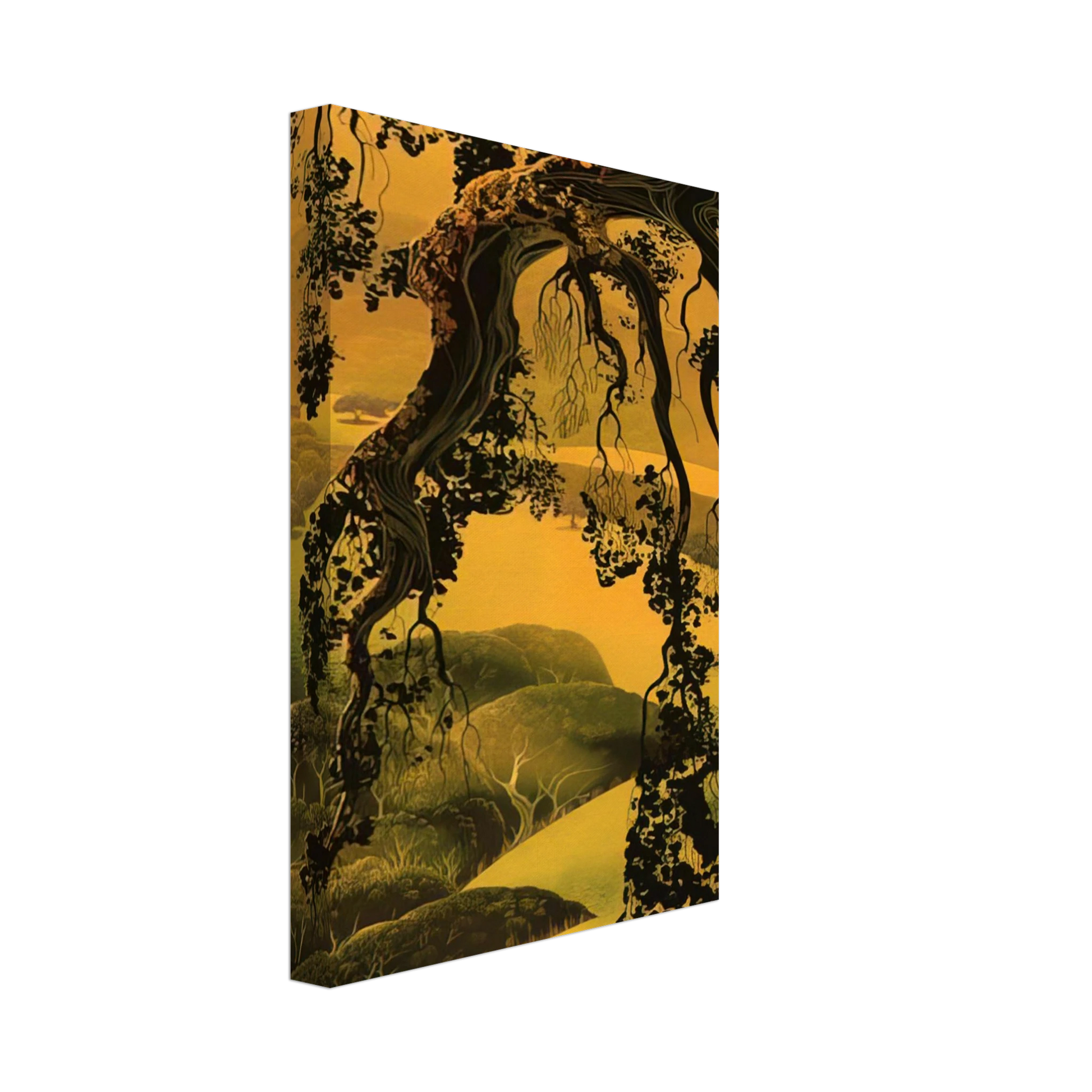 Eyvind Earle - Yorktown Branch Canvas - 40x60 cm / 16x24 inches-canvas