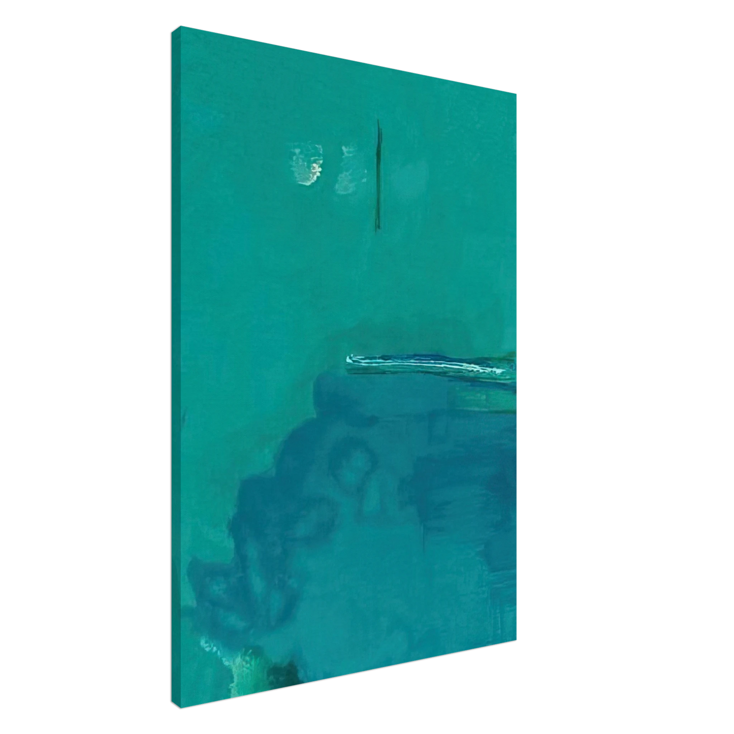 Helen Frankenthaler - Contentment Island - 2004 Canvas - 20x30 cm / 8x12 inches-canvas