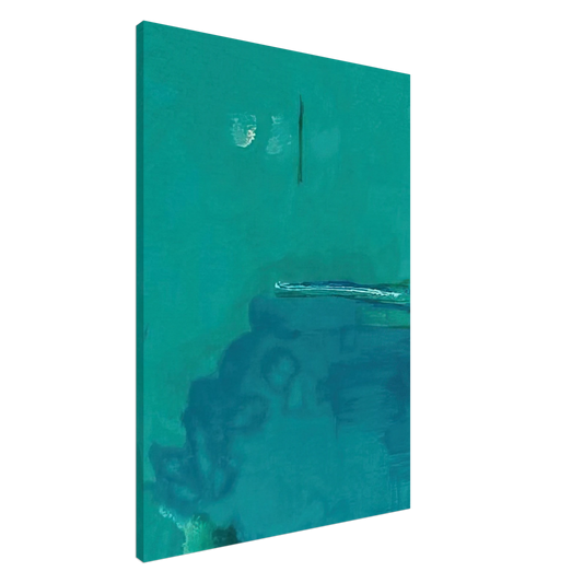 Helen Frankenthaler - Contentment Island - 2004 Canvas - 20x30 cm / 8x12 inches-canvas