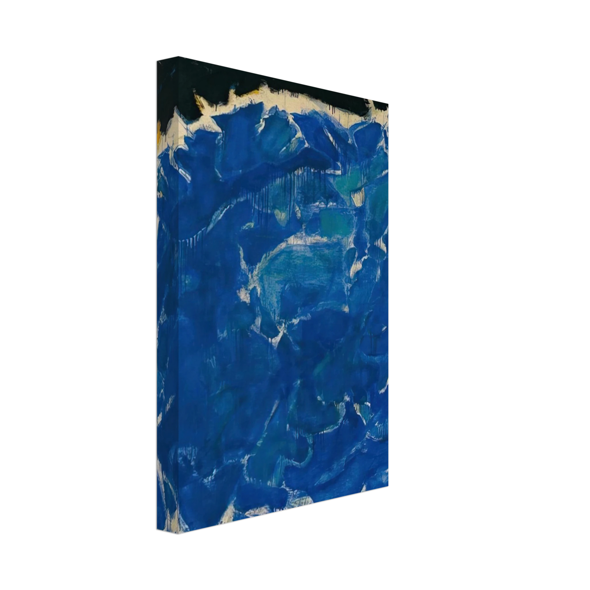 Sam Francis - Deep Blue and Black Canvas - 40x60 cm / 16x24 inches-canvas