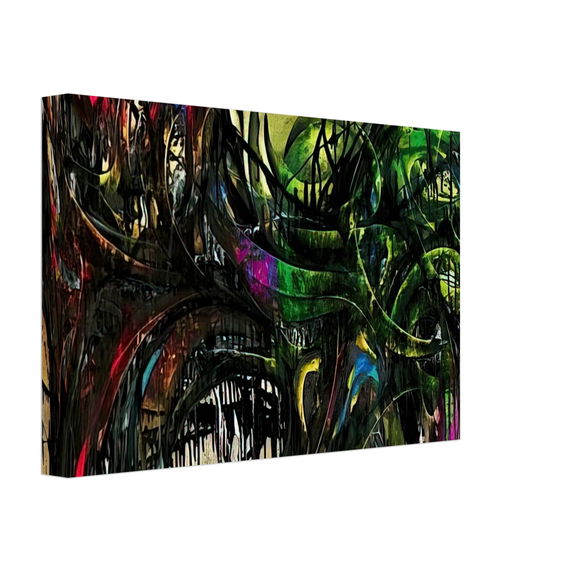 Simon Hantai - Peinture - 1955 Canvas - 40x60 cm / 16x24 inches-canvas