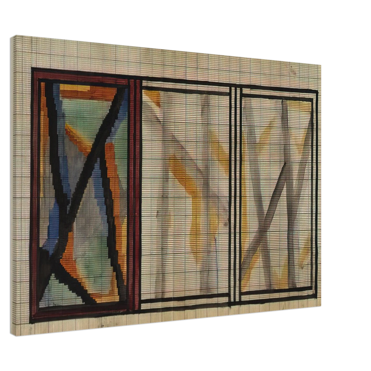 Vanessa Bell - PRELIMINARY DESIGN FOR LADY HAMILTON RUG 1914 Canvas - 20x30 cm / 8x12 inches-canvas