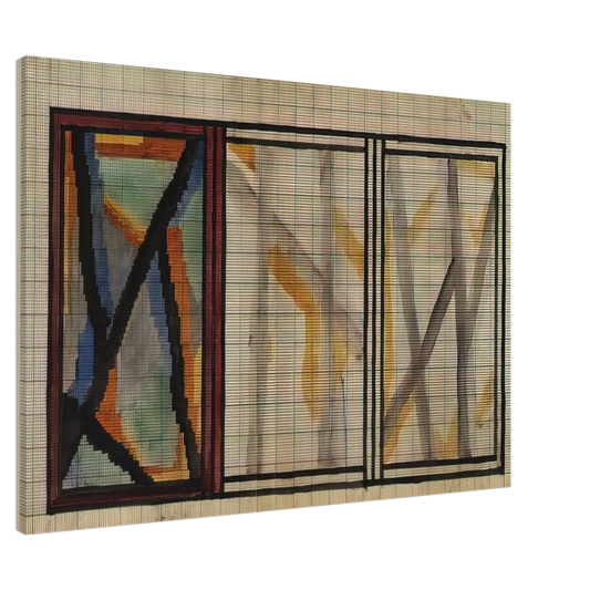 Vanessa Bell - PRELIMINARY DESIGN FOR LADY HAMILTON RUG 1914 Canvas - 20x30 cm / 8x12 inches-canvas