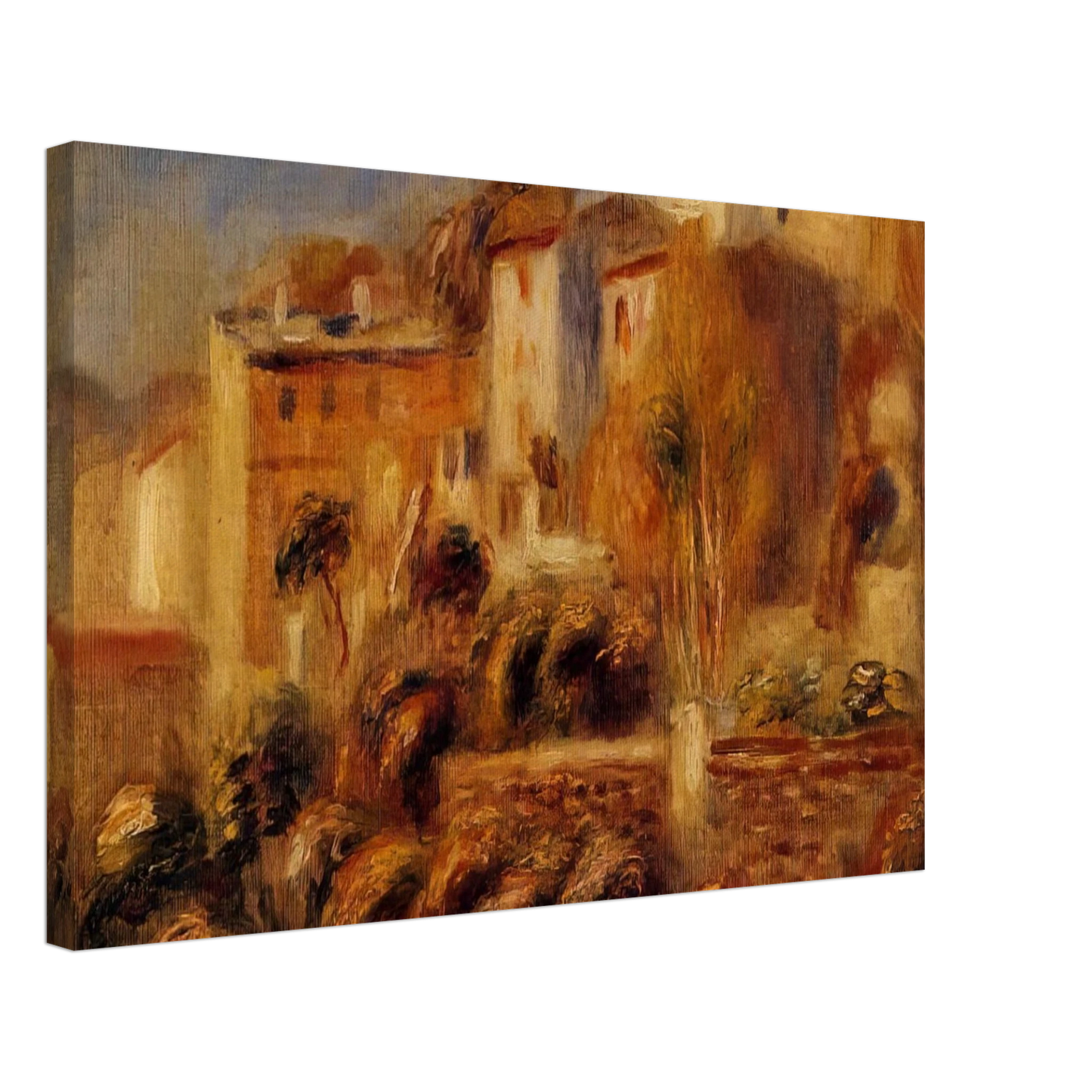Pierre-Auguste Renoir - Houses at Cagnes Canvas - 40x60 cm / 16x24 inches-canvas