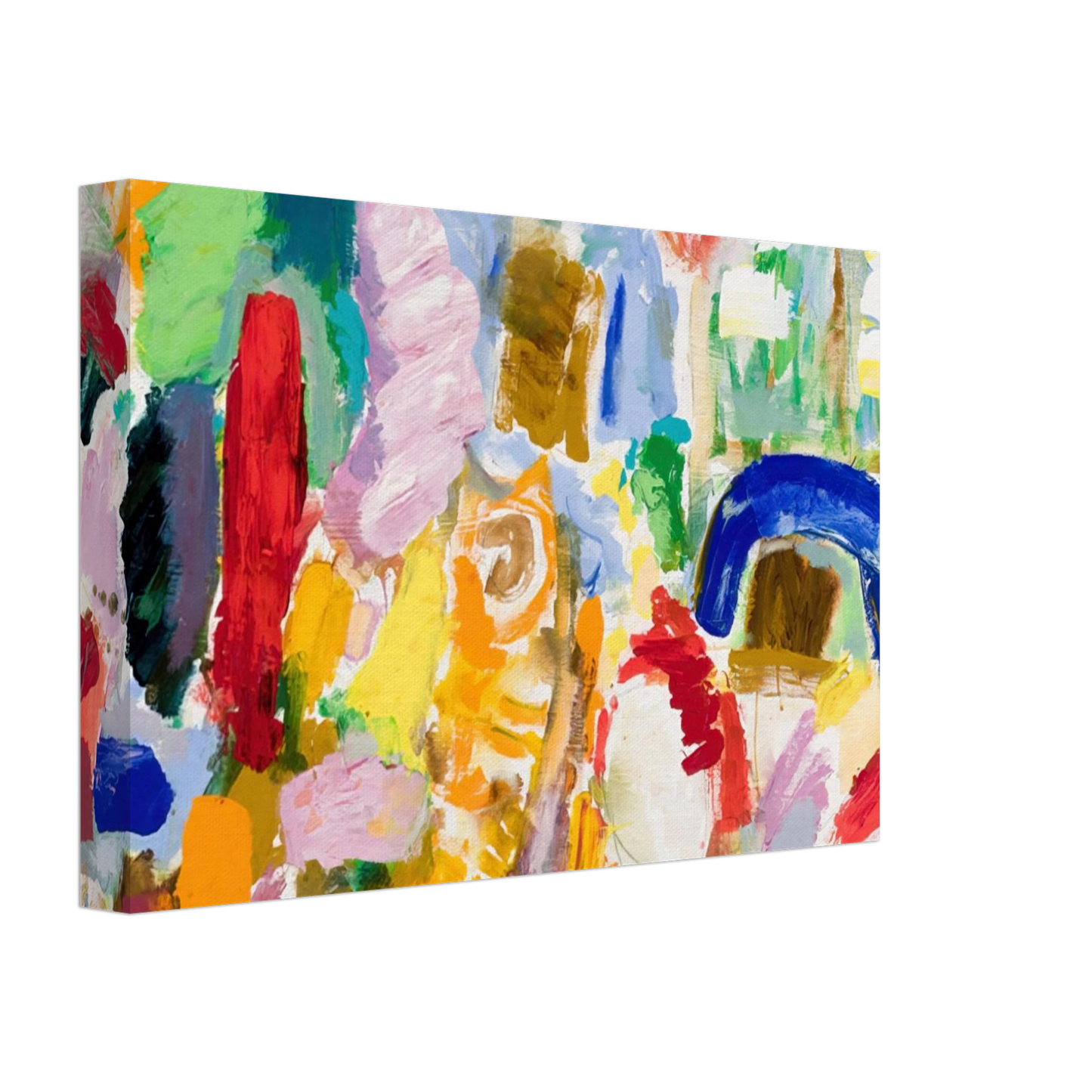 Taro Yamamoto - PAPER KITE BROWN HAT AND RED VASE 1987 Canvas - 40x60 cm / 16x24 inches-canvas