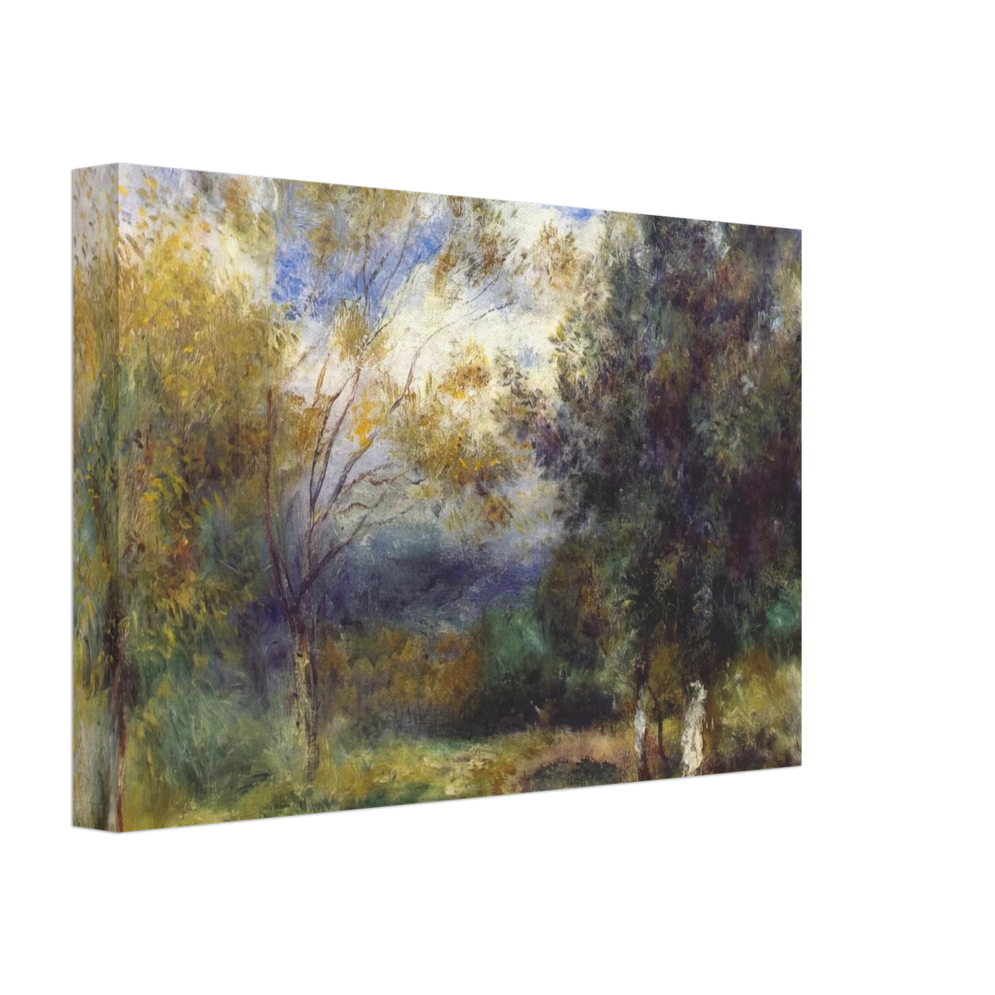 Pierre-Auguste Renoir - Landscape in the Sun Canvas - 40x60 cm / 16x24 inches-canvas