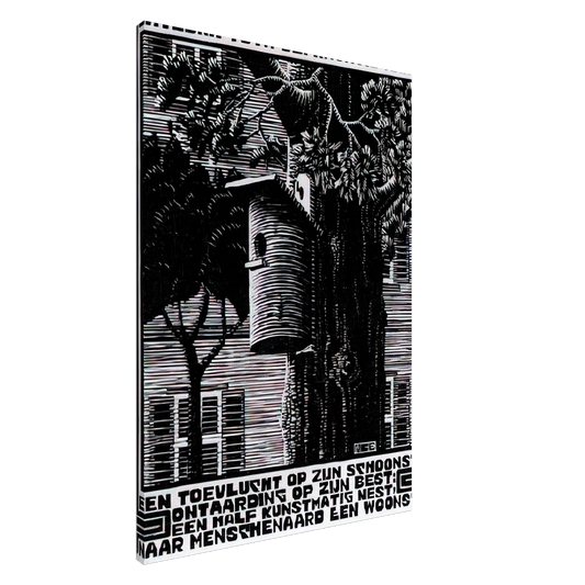 MC Escher - EMBLEMATA RETREAT Canvas - 20x30 cm / 8x12 inches-canvas