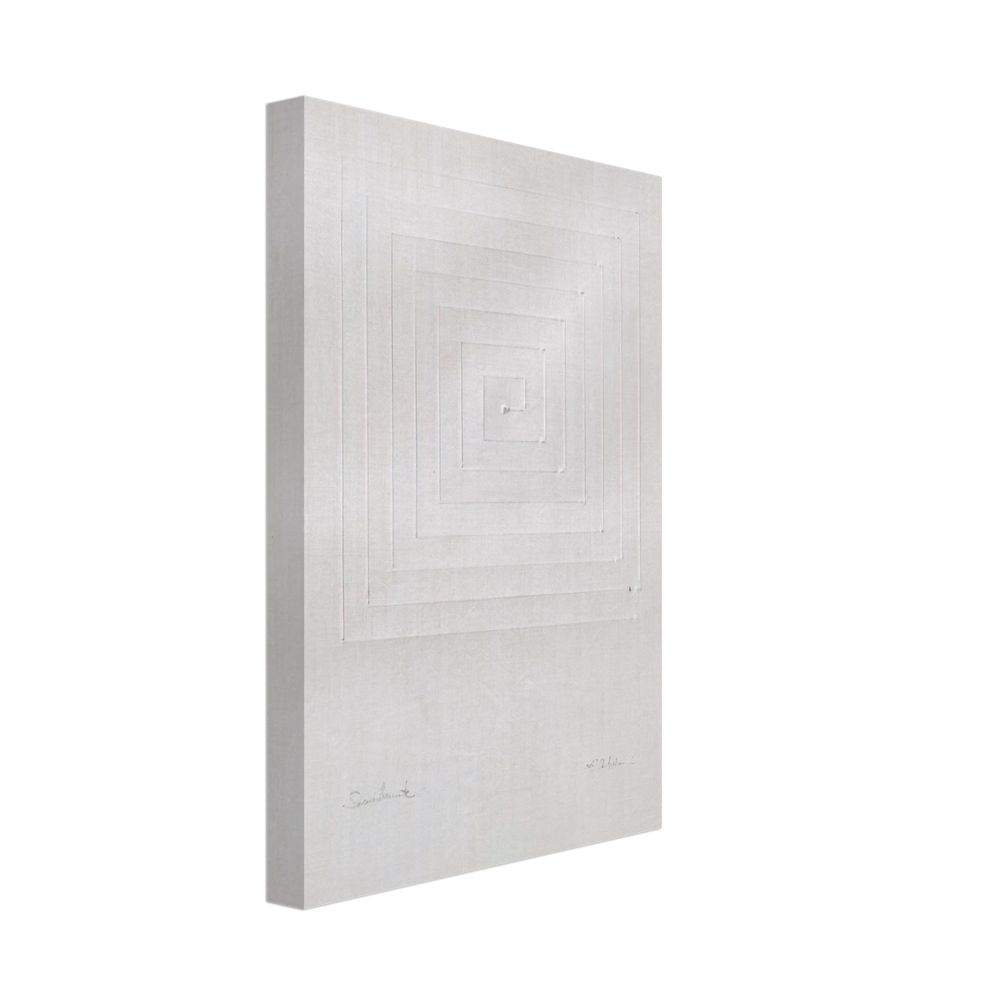 Enrico Castellani - Similmente - Spatialism Canvas - 40x60 cm / 16x24 inches-canvas
