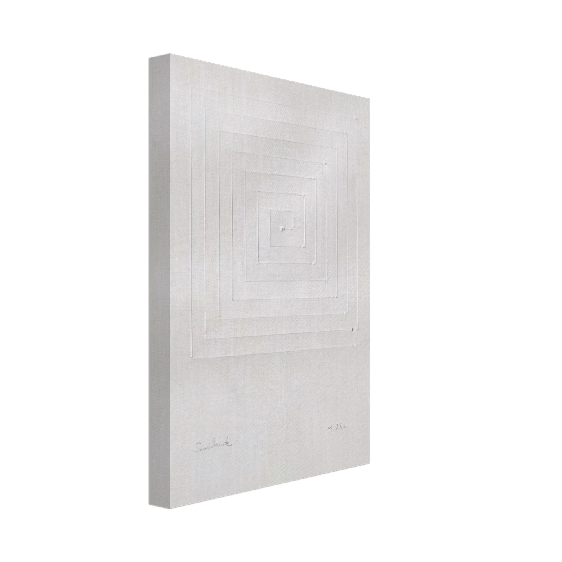 Enrico Castellani - Similmente - Spatialism Canvas - 40x60 cm / 16x24 inches-canvas