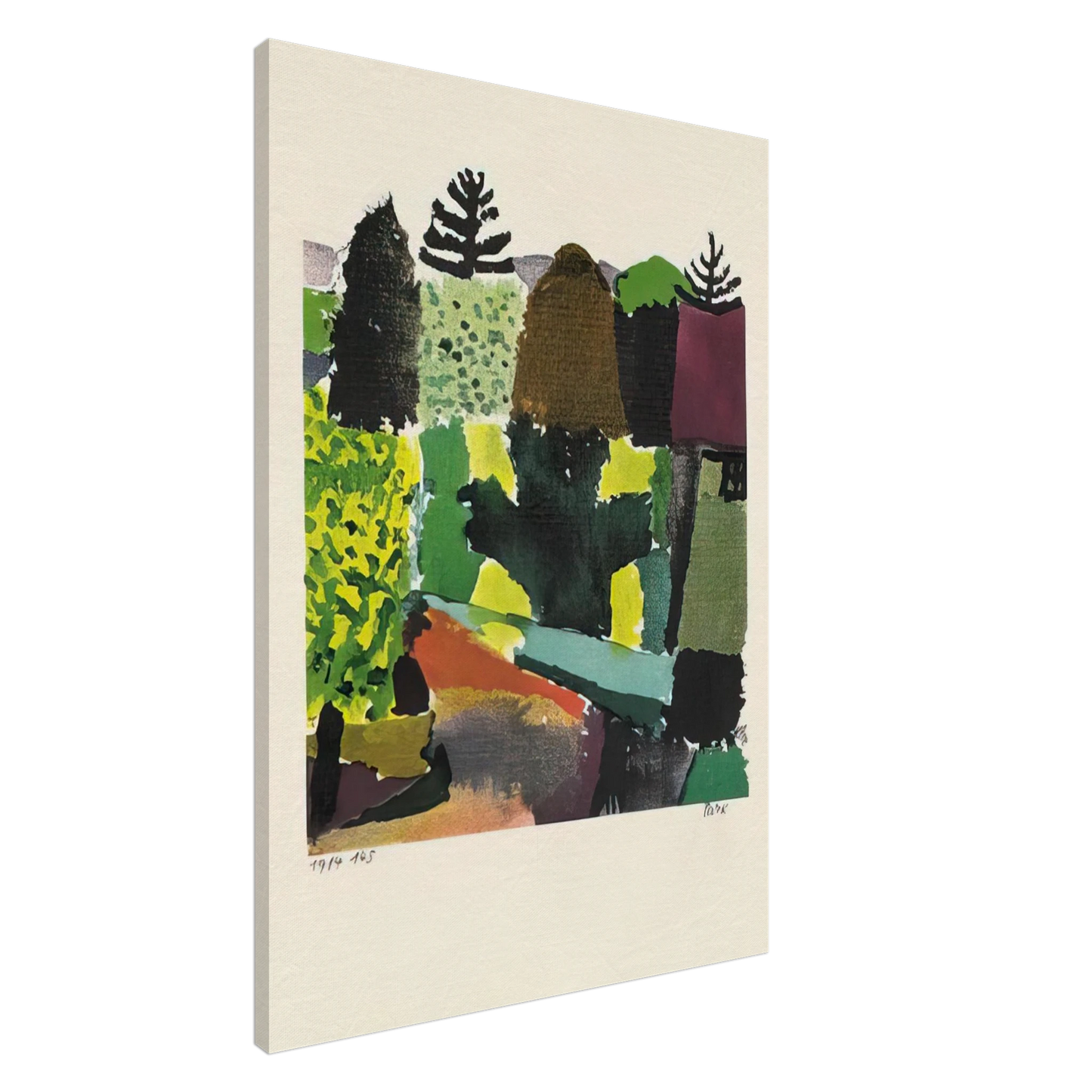 Paul Klee - PARK 1920 Canvas - 20x30 cm / 8x12 inches-canvas