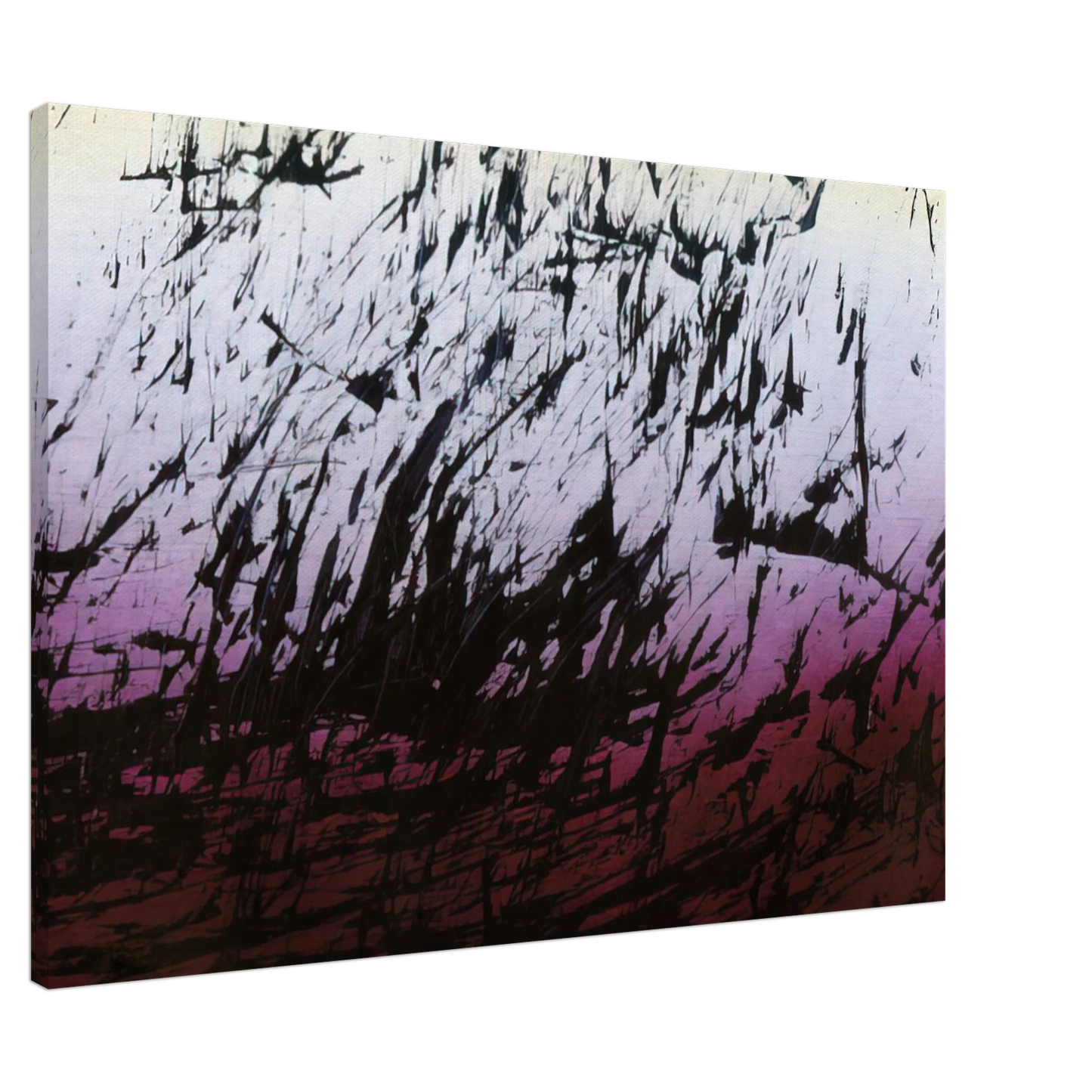 Hans Hartung - Untitled T1982-H12 - 1982 Canvas - 20x30 cm / 8x12 inches-canvas