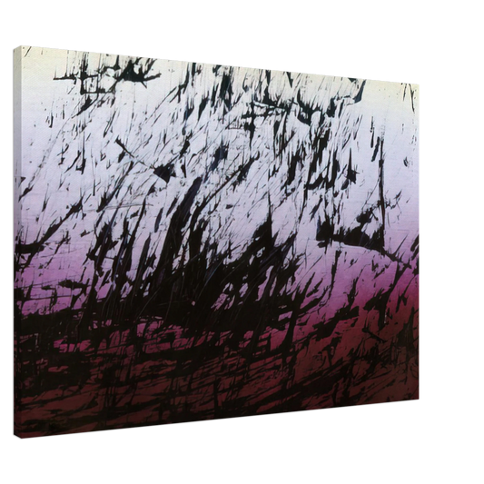 Hans Hartung - Untitled T1982-H12 - 1982 Canvas - 20x30 cm / 8x12 inches-canvas