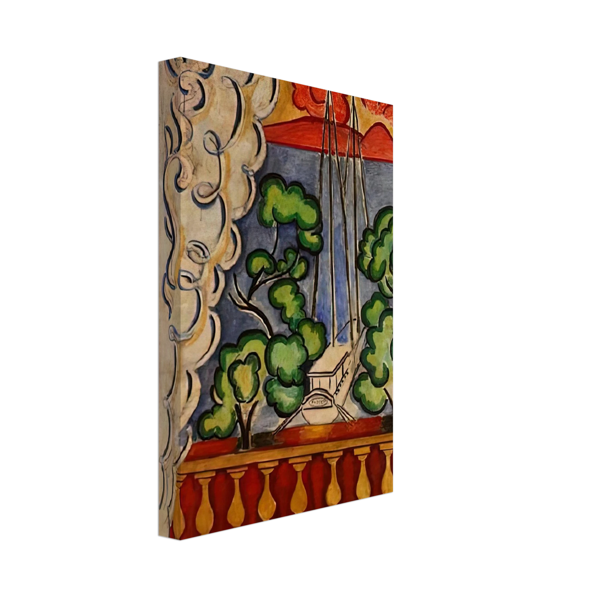 Henri Matisse - BOUQUET OF DAHLIAS AND WHITE BOOK 1923 Canvas - 70x100 cm / 28x40 inches-canvas