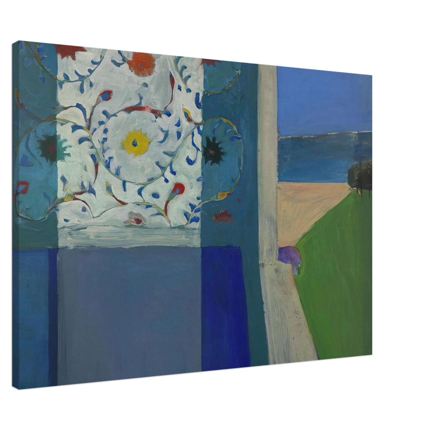Richard Diebenkorn - Recollections of a Visit to Leningrad Canvas - 20x30 cm / 8x12 inches-canvas