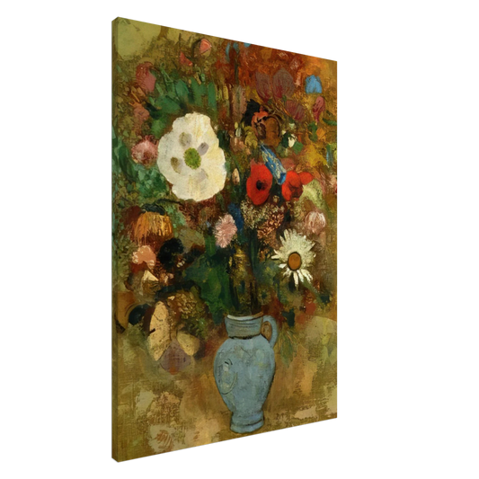 Odilon Redon - BOUQUET OF FLOWERS 1 Canvas - 20x30 cm / 8x12 inches-canvas