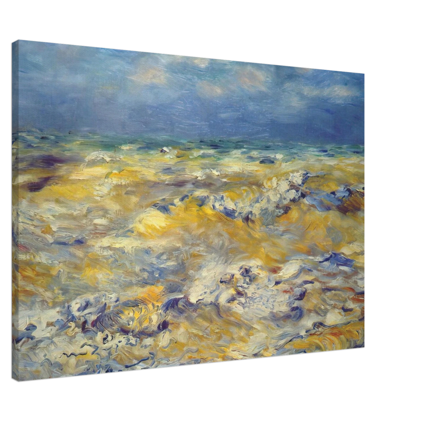 Pierre-Auguste Renoir - Seascape near berneval Canvas - 20x30 cm / 8x12 inches-canvas