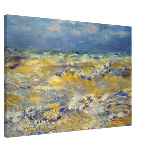 Pierre-Auguste Renoir - Seascape near berneval Canvas - 20x30 cm / 8x12 inches-canvas