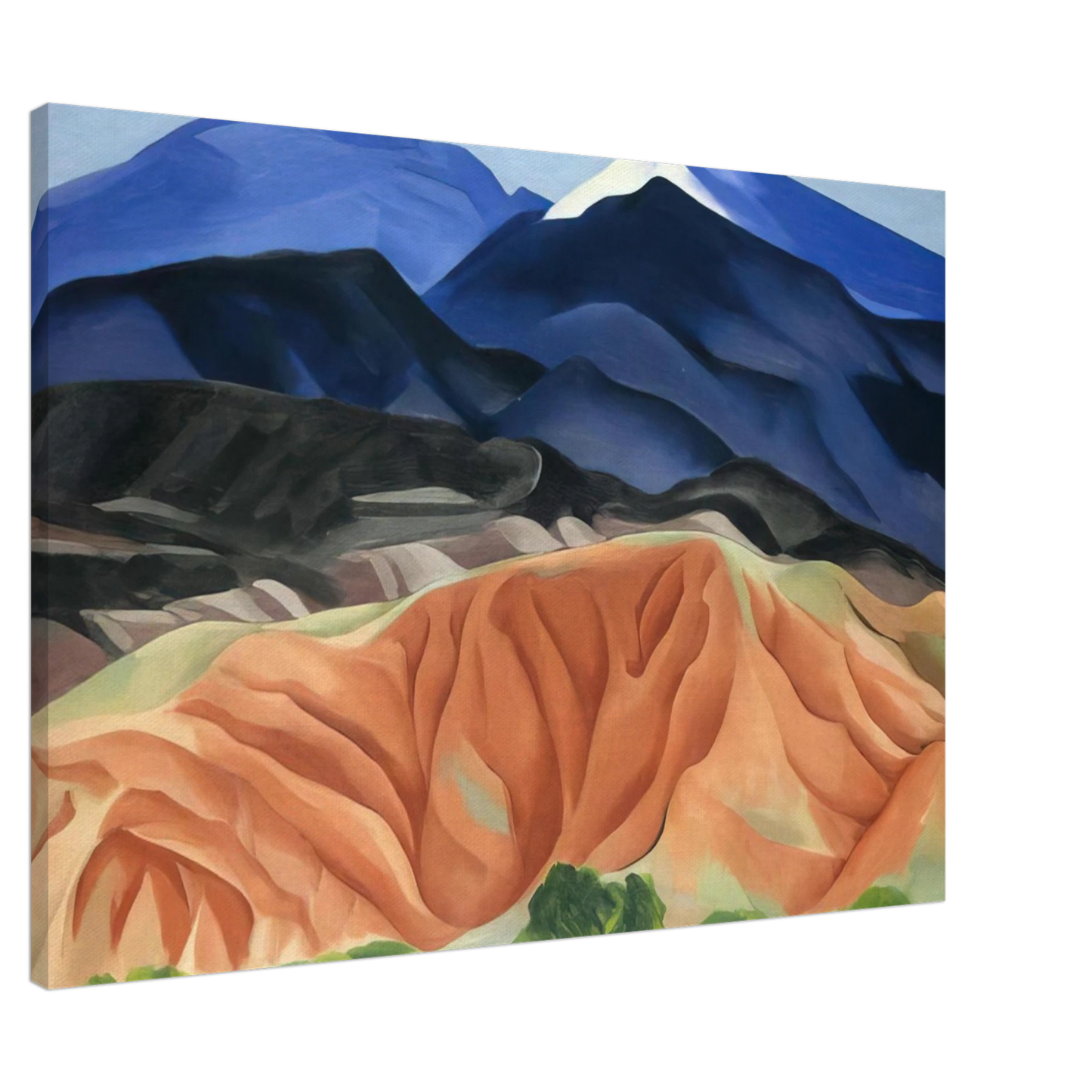 Georgia O'Keeffe - Black Mesa Landscape, New Mexico - Out Back of Marys II Canvas - 20x30 cm / 8x12 inches-canvas