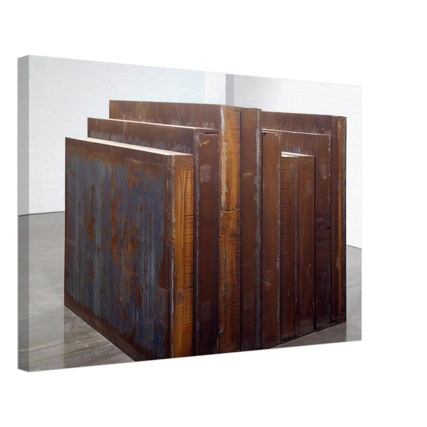 Richard Serra - ELEVATIONAL MASS 2006 Canvas - 40x60 cm / 16x24 inches-canvas
