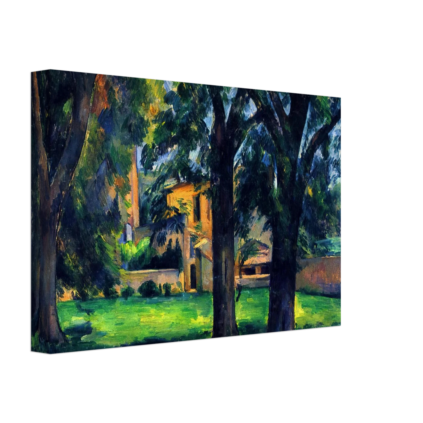 Paul Cezanne - Chestnut Tree and Farm Canvas - 70x100 cm / 28x40 inches-canvas