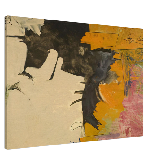Hassel Smith - Psychoseismorama II - 1960 Canvas - 20x30 cm / 8x12 inches-canvas