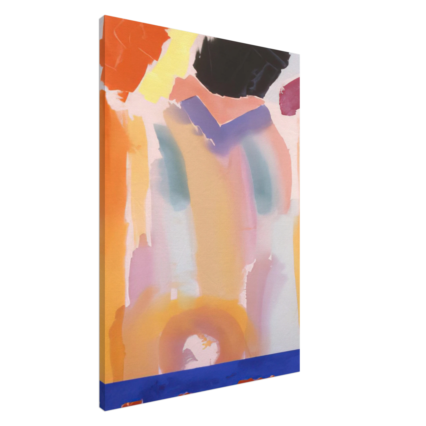 Ronnie Landfield - Orange Jangles - 1969 Canvas - 20x30 cm / 8x12 inches-canvas